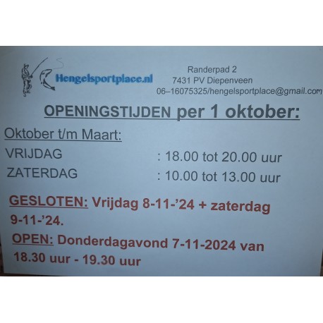 Openingstijden